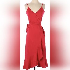 Banana Republic Red Ruffled dress